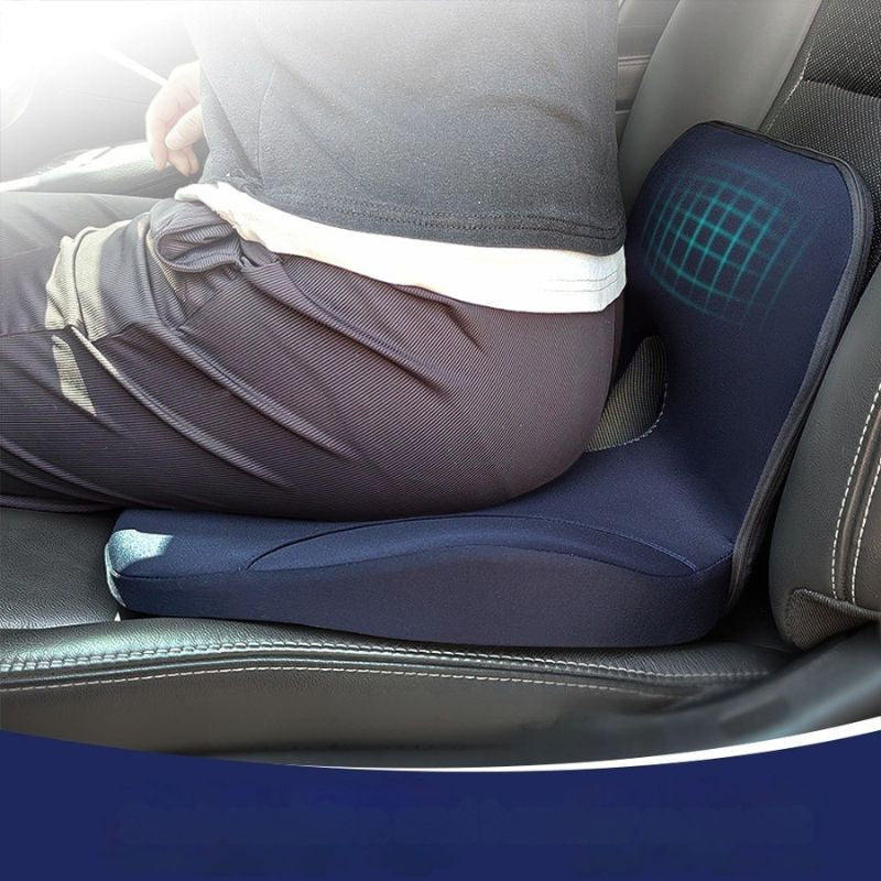 Fond antidérapant du coussin lombaire ergonomique, maintien stable sur chaise de bureau