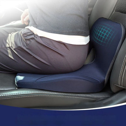 Fond antidérapant du coussin lombaire ergonomique, maintien stable sur chaise de bureau